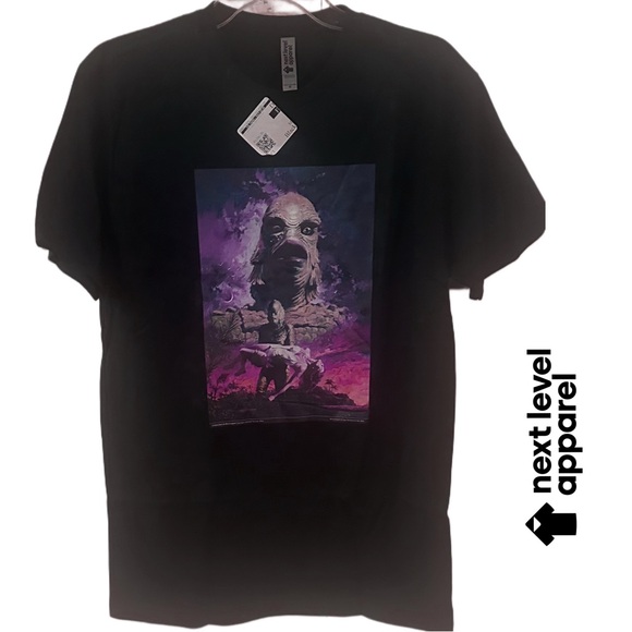 NEW Next Level Apparel Black Tee with Mythical Creature Design “RARE” - Picture 11 of 11